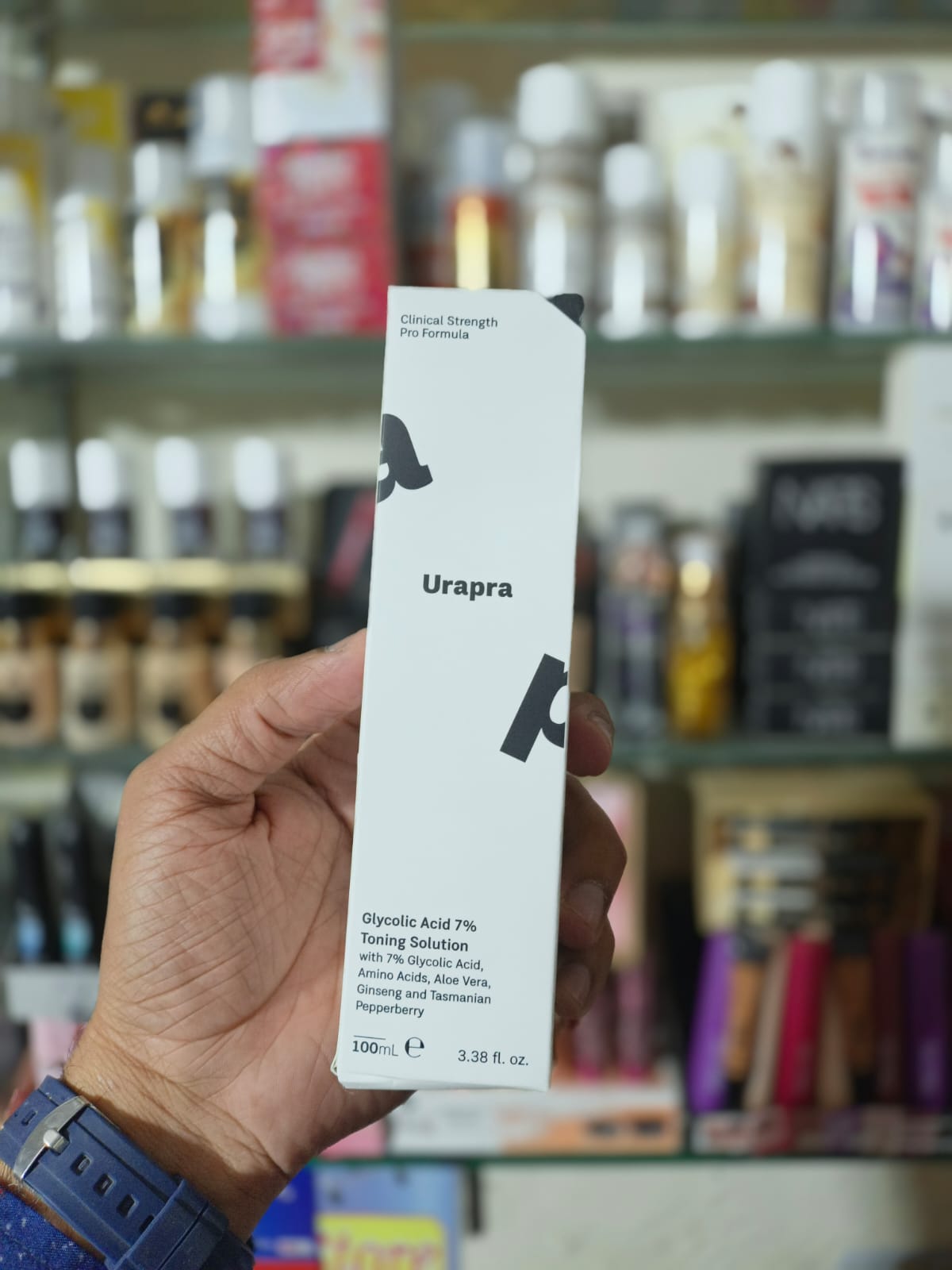 Urapra Glycolic Acid 7% Face Toner – Brightening & Skin Smoothing Solution (100ml)